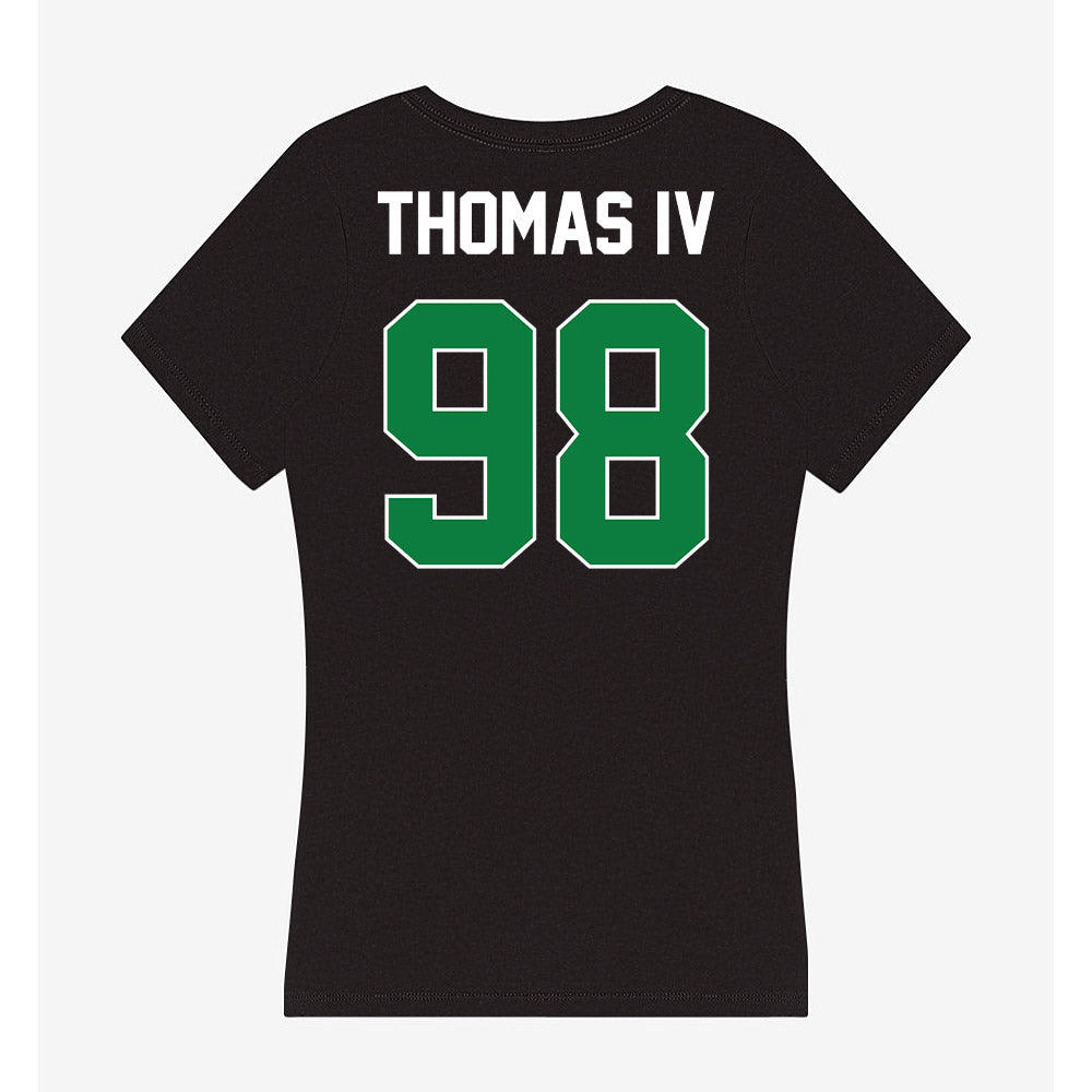 North Texas - NCAA Football : Curlee Thomas IV - Women's V-Neck T-Shirt-1