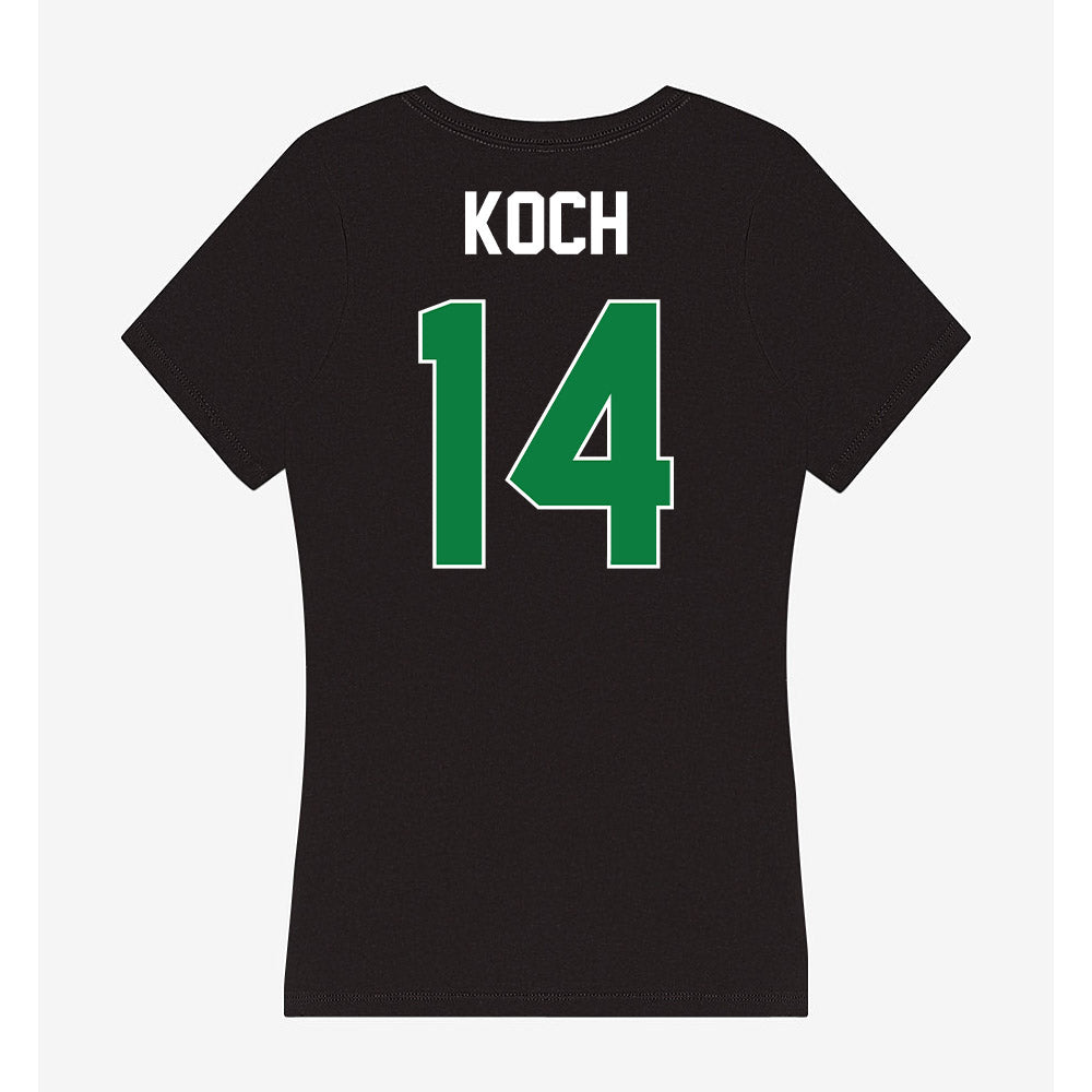 North Texas - NCAA Football : Kyle Koch - Women's V-Neck T-Shirt-1