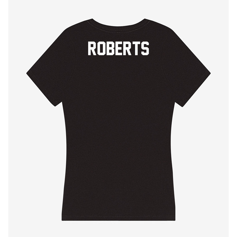North Texas - NCAA Women's Track & Field : Ava Roberts - Women's V-Neck T-Shirt-1