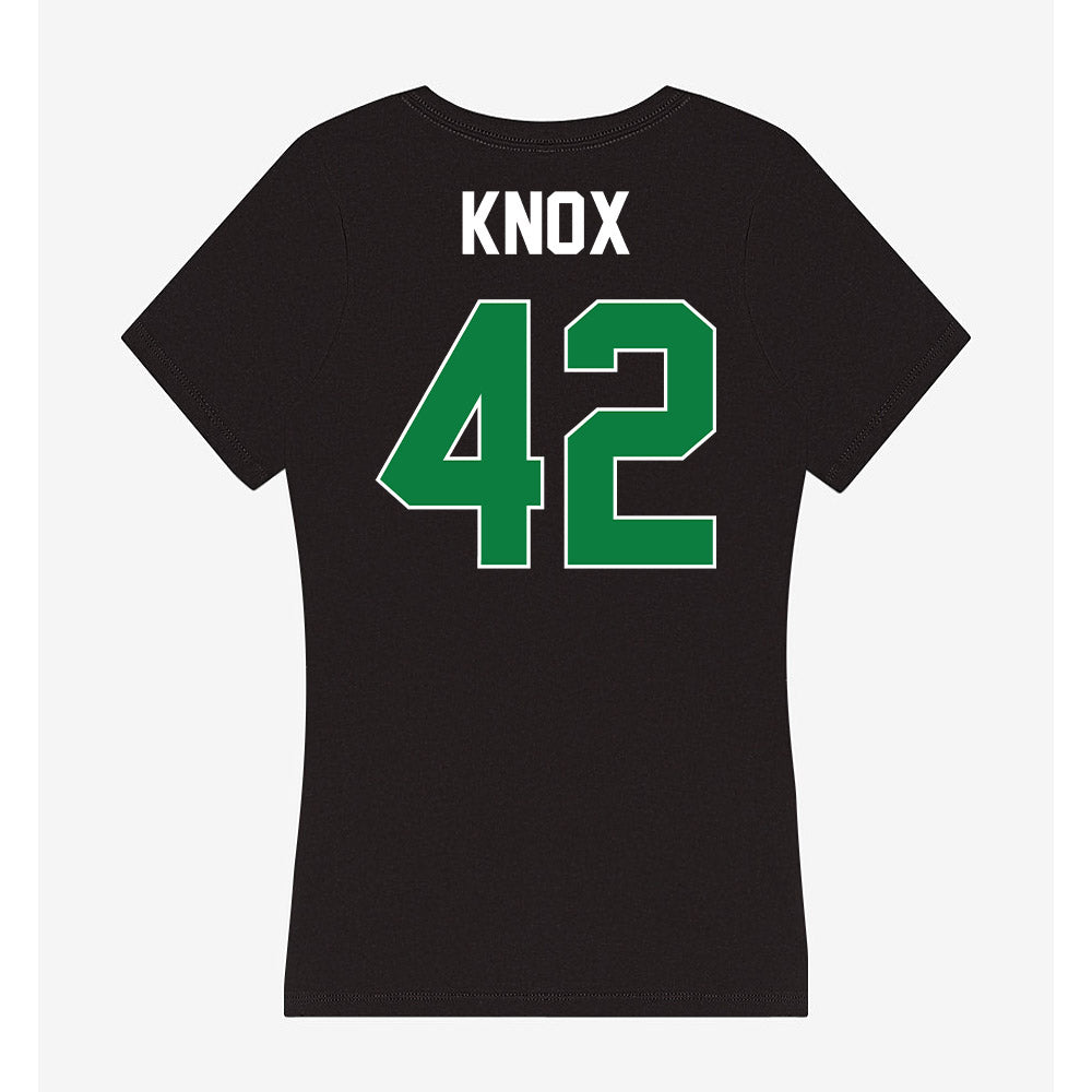 North Texas - NCAA Football : Brayden Knox - Women's V-Neck T-Shirt-1