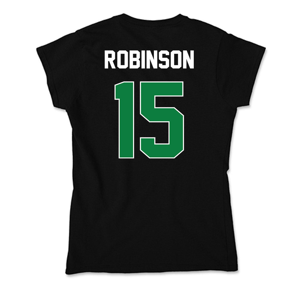 North Texas - NCAA Men's Basketball : Reece Robinson - Soft Style Women’s T-Shirt-1