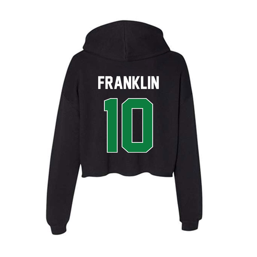 North Texas - NCAA Men's Basketball : Cole Franklin - Women's Crop Fleece Hoodie-1