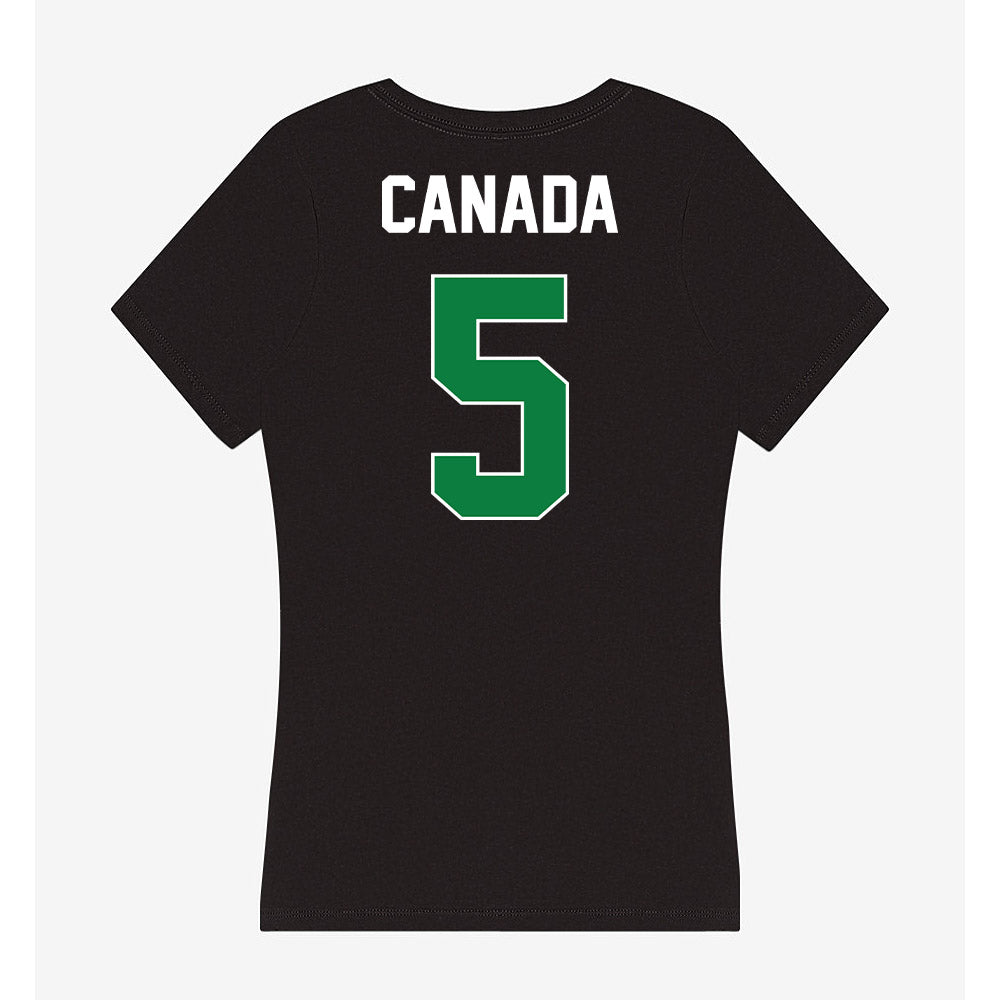 North Texas - NCAA Football : Chase Canada - Women's V-Neck T-Shirt-1