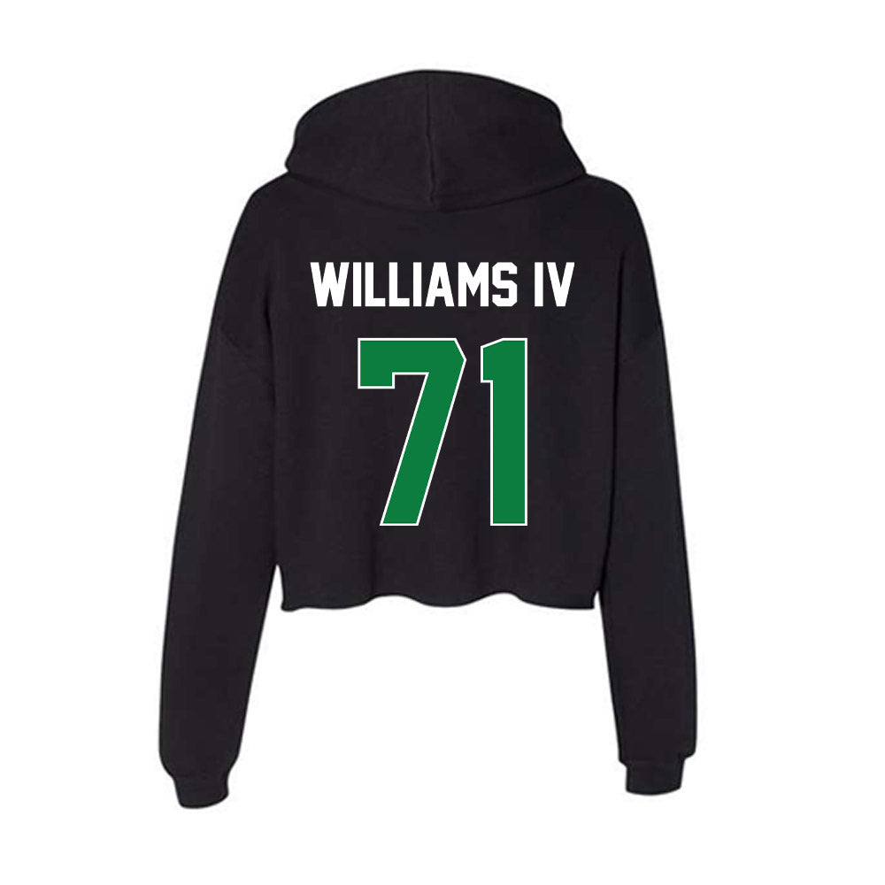 North Texas - NCAA Football : Johnny Williams IV - Women's Crop Fleece Hoodie-1