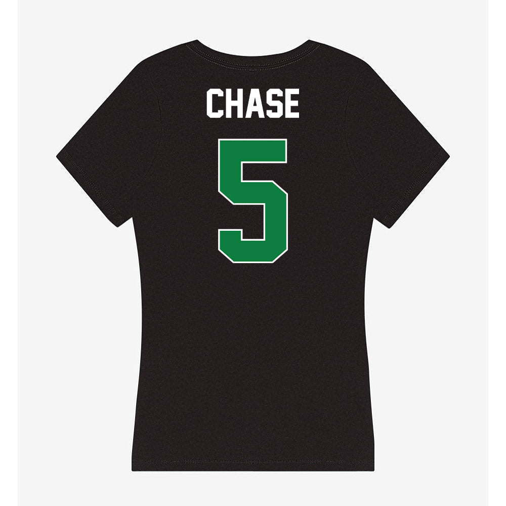 North Texas - NCAA Women's Basketball : Mekhia Chase - Women's V-Neck T-Shirt-1