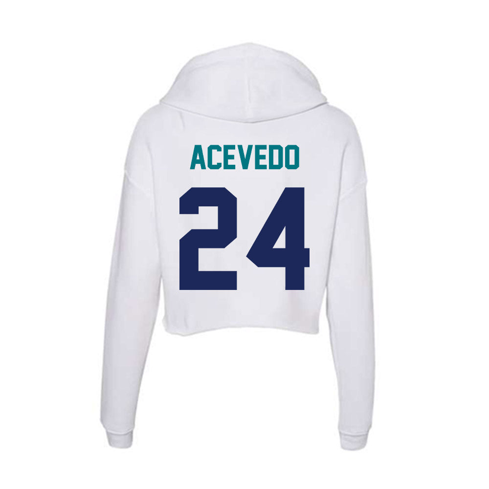 UNC Wilmington - NCAA Men's Soccer : Christian Acevedo - Classic Shersey Women's Crop Fleece Hoodie-1