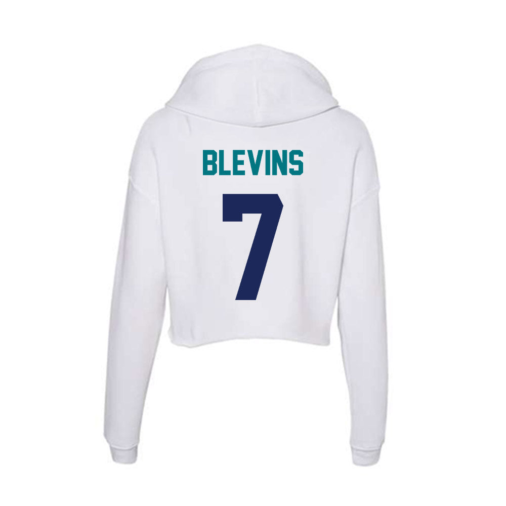 UNC Wilmington - NCAA Baseball : Cole Blevins - Classic Shersey Women's Crop Fleece Hoodie-1