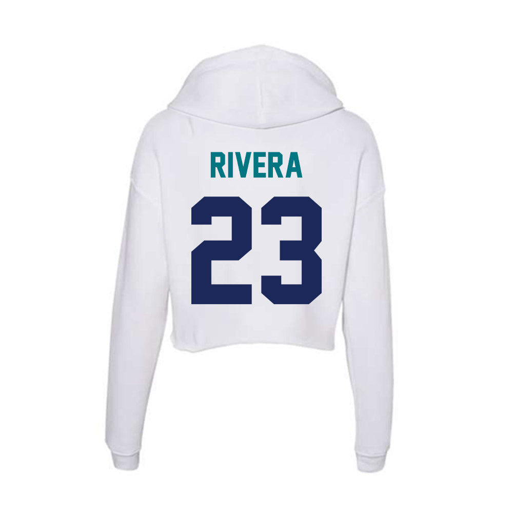 UNC Wilmington - NCAA Men's Soccer : Martin Rivera - Classic Shersey Women's Crop Fleece Hoodie-1