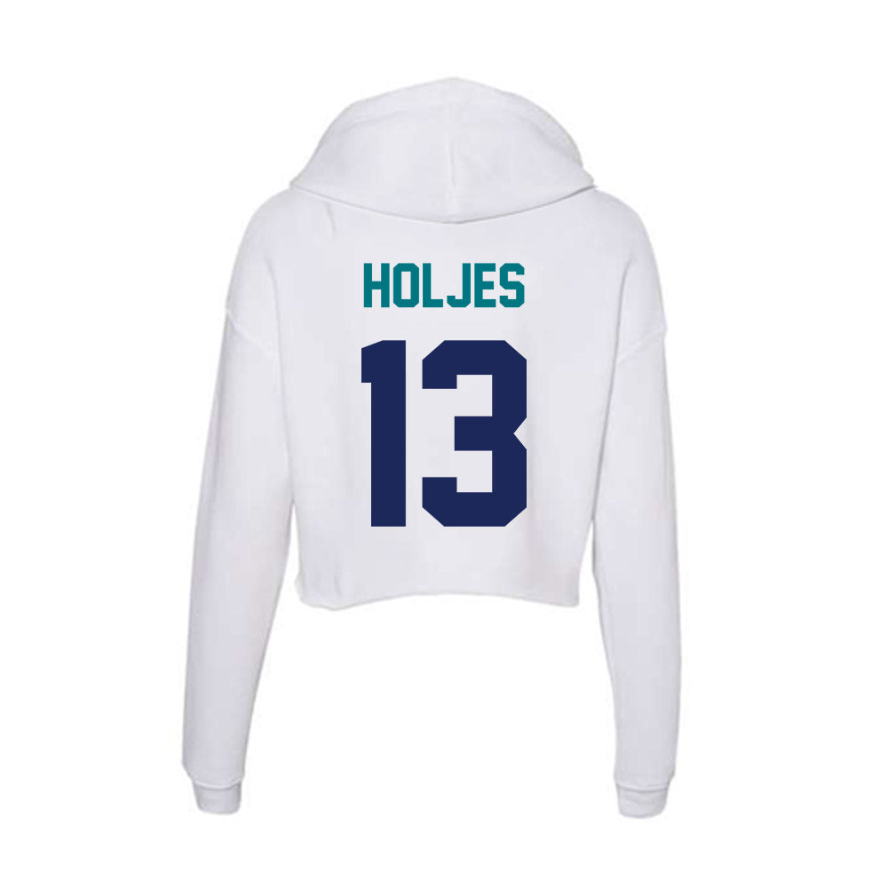 UNC Wilmington - NCAA Baseball : Carter Holjes - Classic Shersey Women's Crop Fleece Hoodie-1