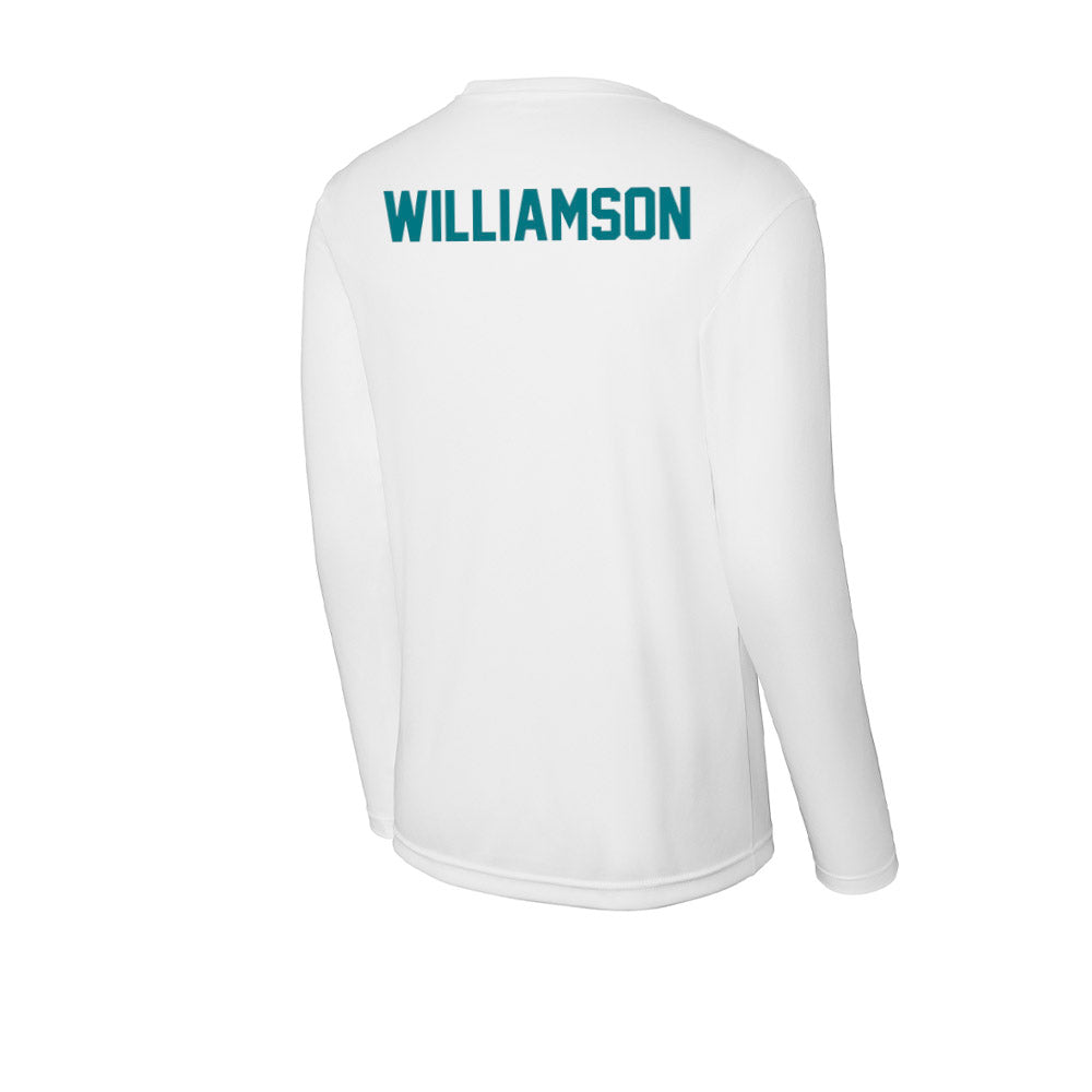 UNC Wilmington - NCAA Women's Track & Field : Makaila Williamson - Classic Shersey Activewear Long Sleeve T-Shirt-1