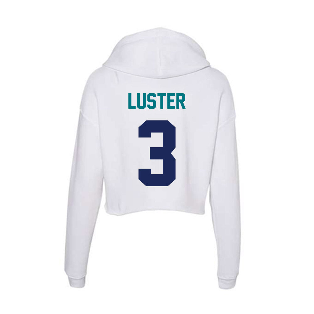 UNC Wilmington - NCAA Men's Basketball : Cj Luster - Classic Shersey Women's Crop Fleece Hoodie-1
