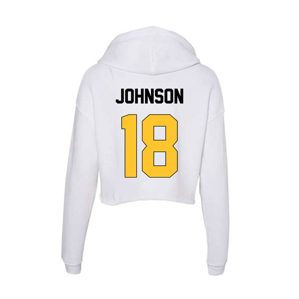 Southern Miss - NCAA Football : Jordan Johnson - Women's Crop Fleece Hoodie-1