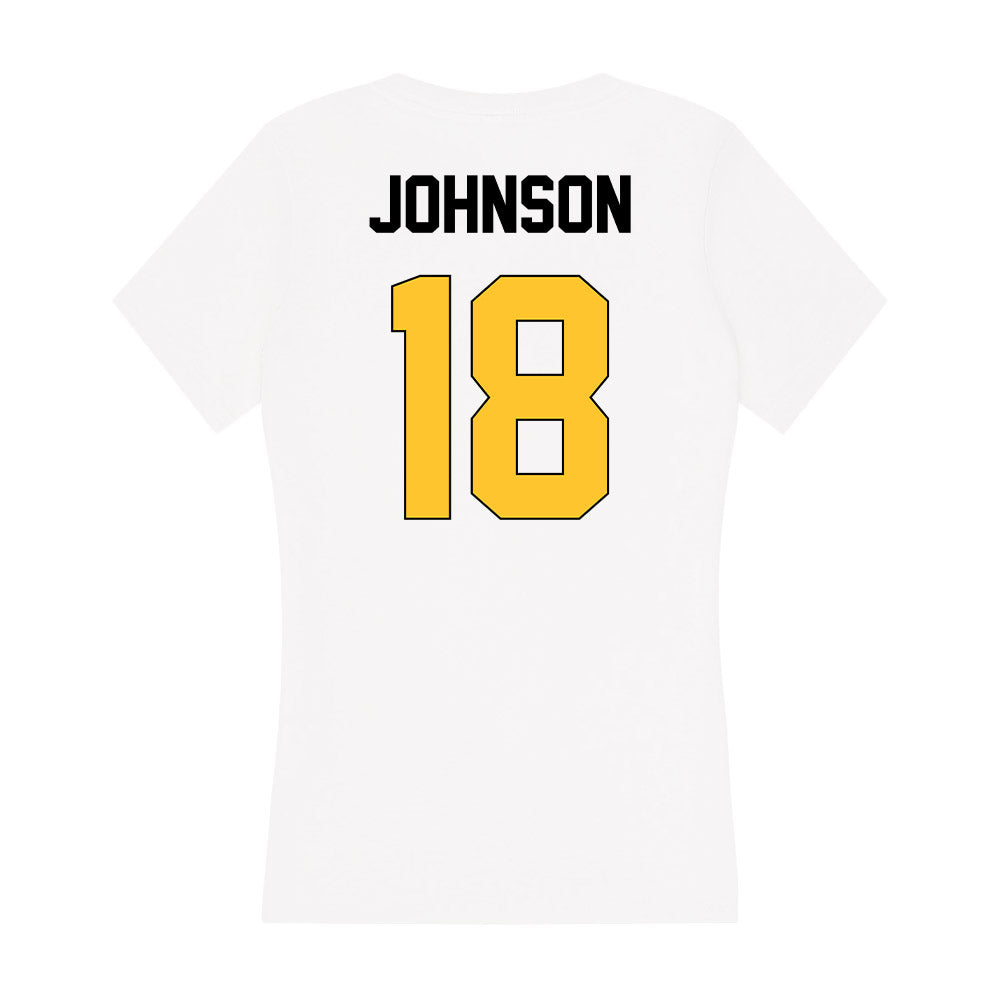 Southern Miss - NCAA Football : Jordan Johnson - Women's V-Neck T-Shirt-1