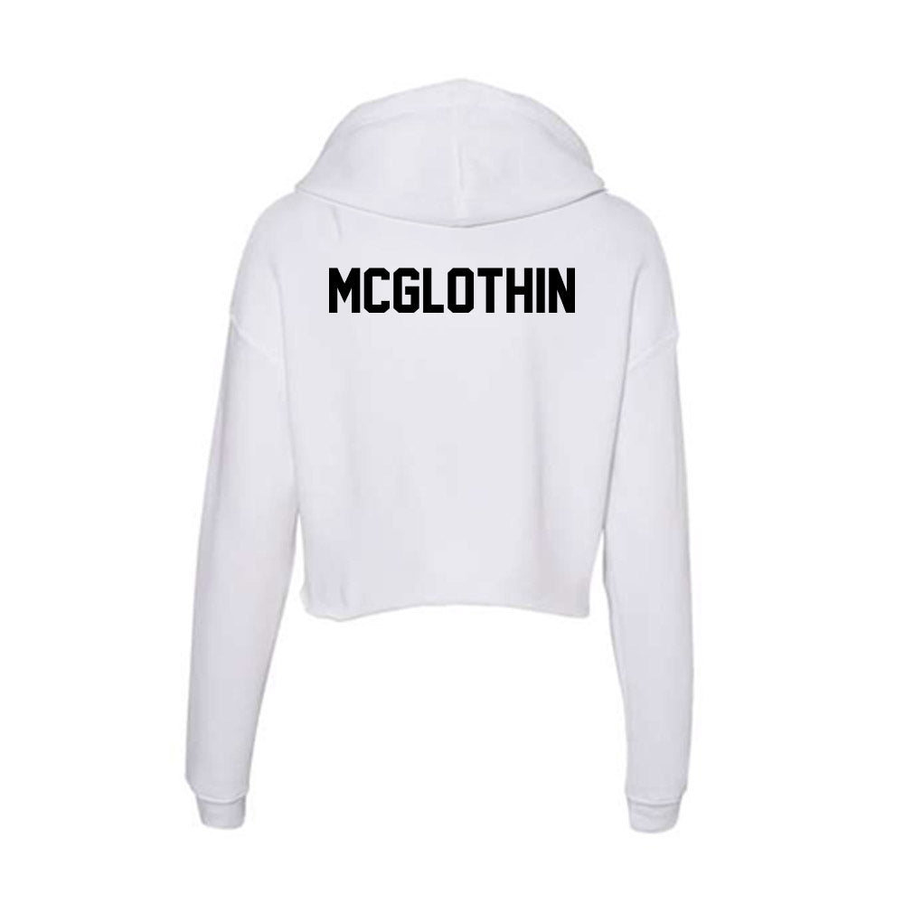 Southern Miss - NCAA Men's Track & Field : Zahkarri Mcglothin - Women's Crop Fleece Hoodie-1