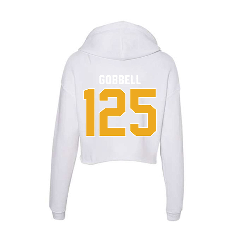 UTC - NCAA Wrestling : Brody Gobbell - Women's Crop Fleece Hoodie-1