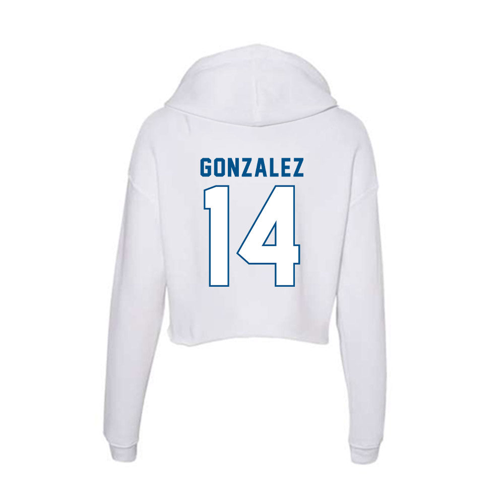SSU - NCAA Men's Soccer : Oliver Gonzalez - Women's Crop Fleece Hoodie-1