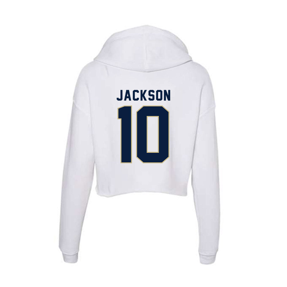 Akron - NCAA Women's Basketball : Christaesha Jackson - Women's Crop Fleece Hoodie-1