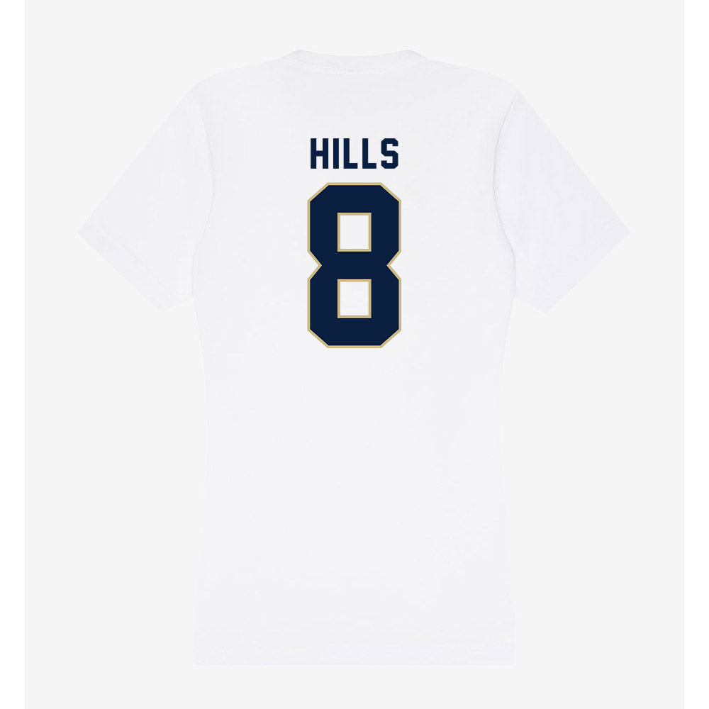 Akron - NCAA Football : Brandon Hills - Women's V-Neck T-Shirt-1