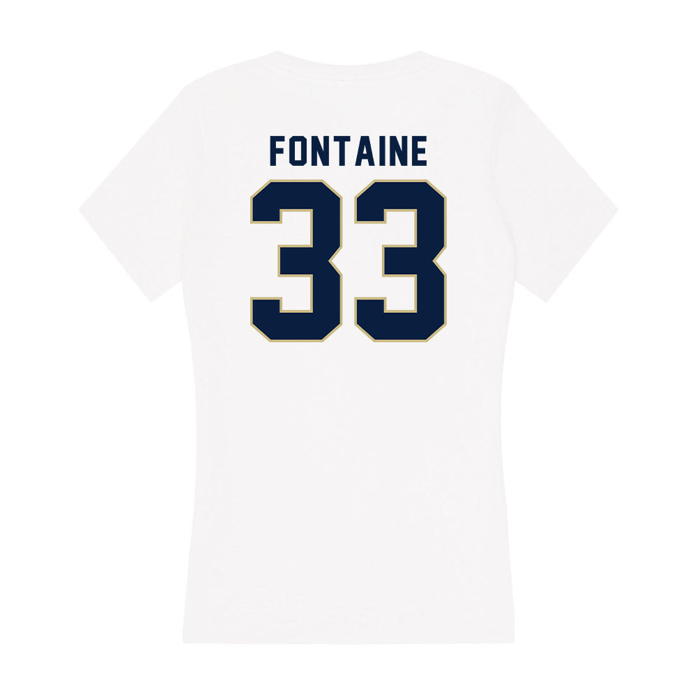 Akron - NCAA Women's Lacrosse : Keira Fontaine - Women's V-Neck T-Shirt-1