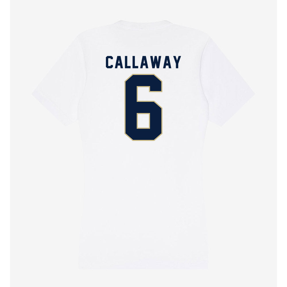 Akron - NCAA Women's Basketball : Izzy Callaway - Women's V-Neck T-Shirt-1