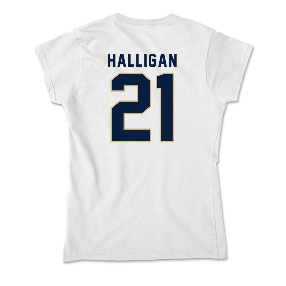 Akron - NCAA Men's Basketball : Zachary Halligan - Soft Style Women’s T-Shirt-1