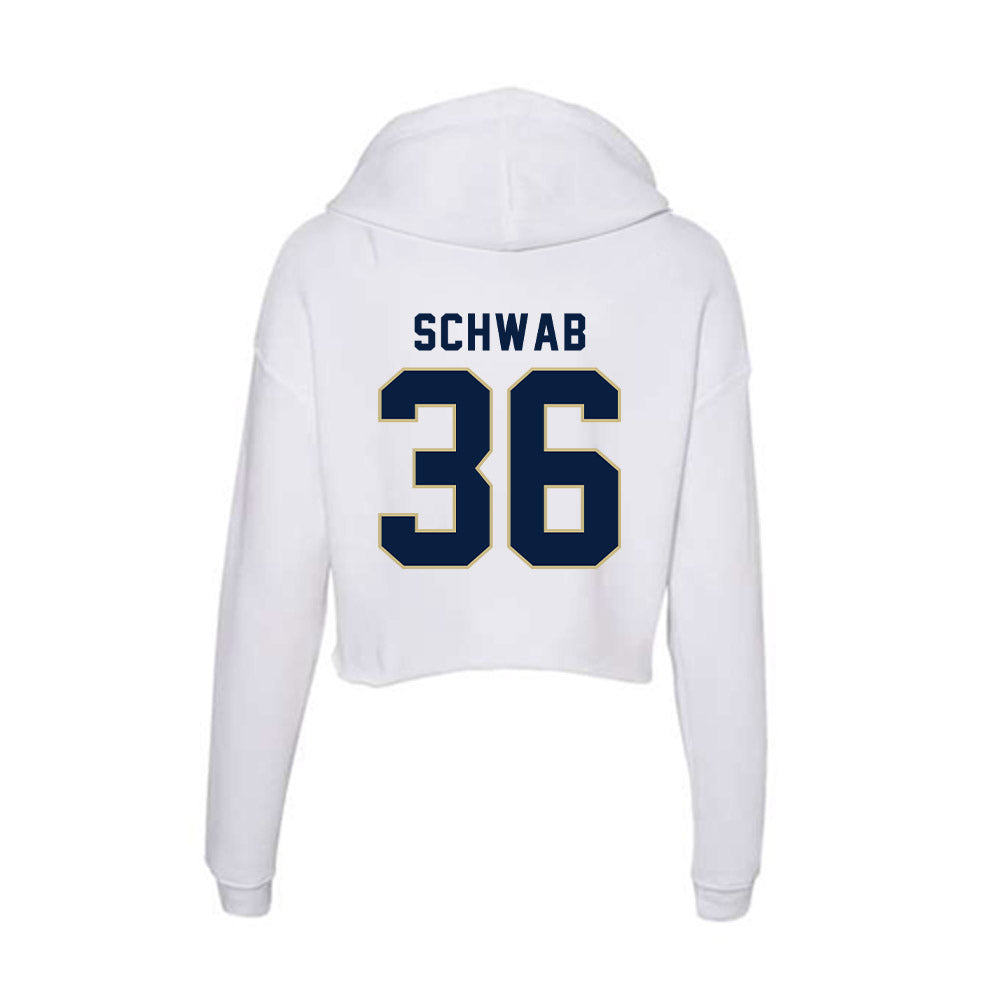 Akron - NCAA Women's Lacrosse : Graceann Schwab - Women's Crop Fleece Hoodie-1