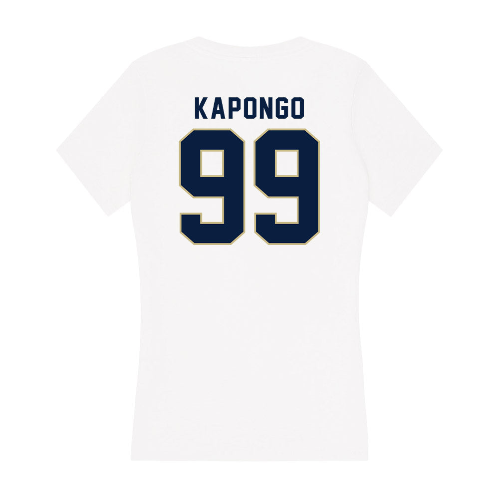Akron - NCAA Football : Nathan Kapongo - Women's V-Neck T-Shirt-1