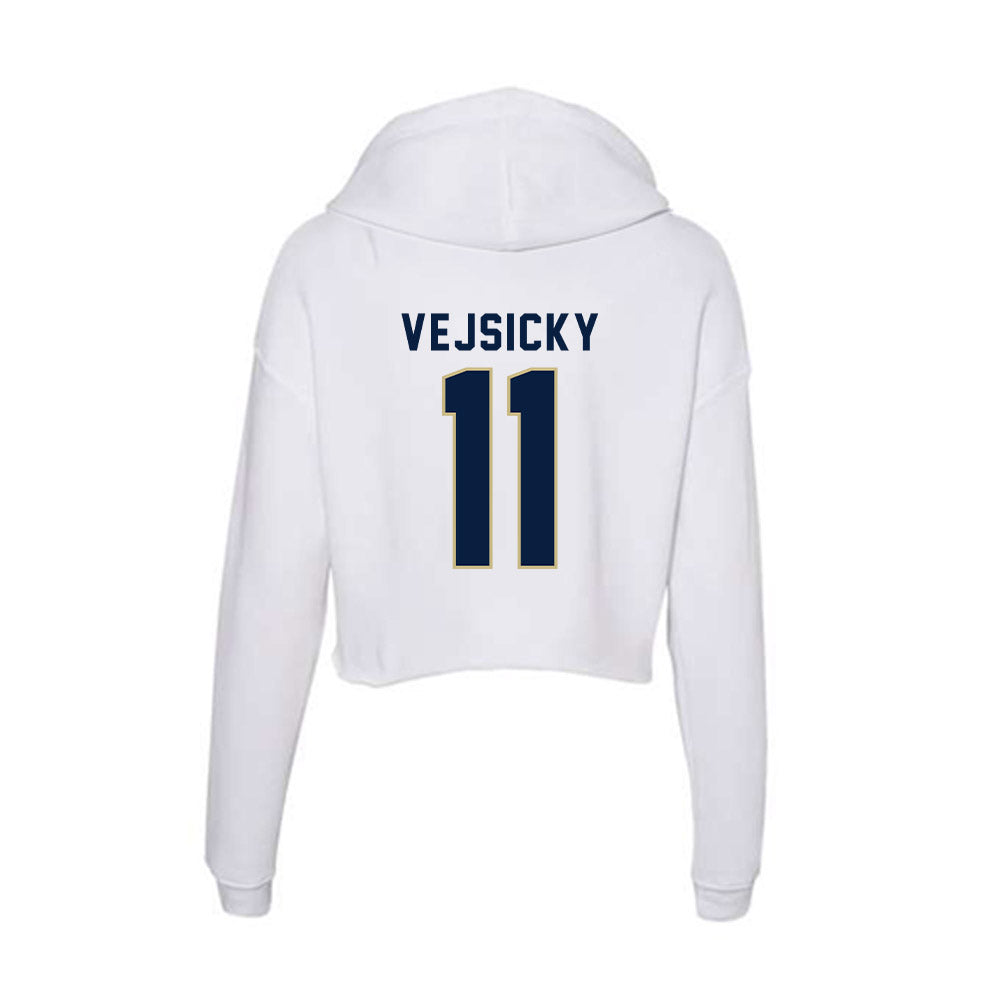 Akron - NCAA Women's Basketball : Maddie Vejsicky - Women's Crop Fleece Hoodie-1