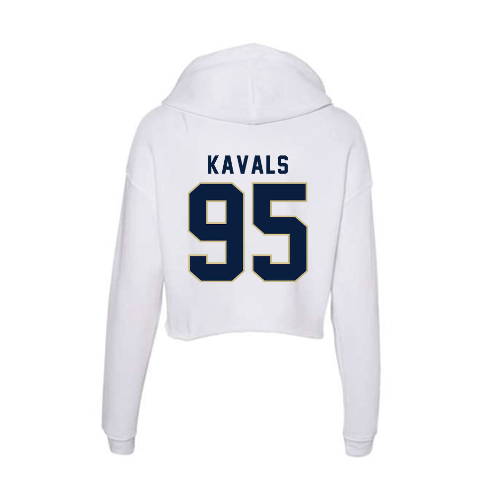 Akron - NCAA Football : Vann Kavals - Women's Crop Fleece Hoodie-1