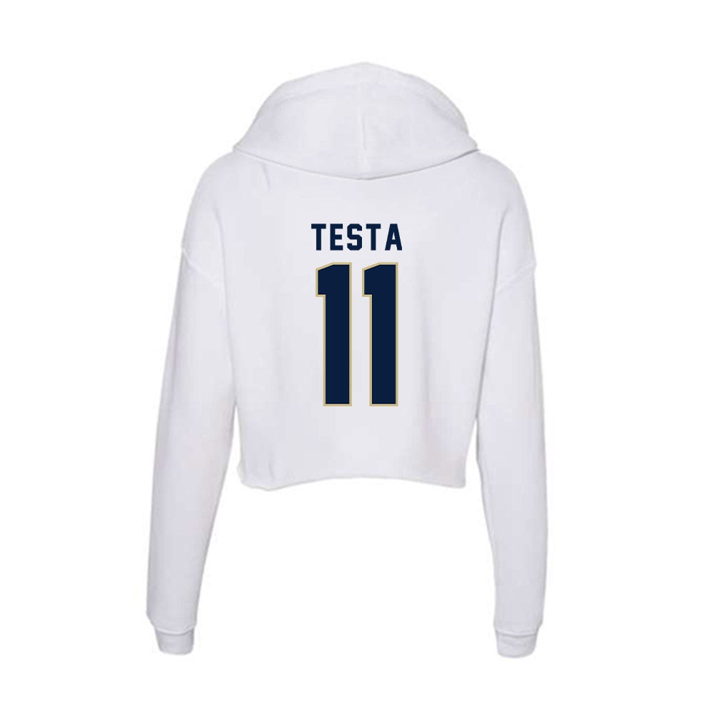 Akron - NCAA Men's Soccer : Noa Testa - Women's Crop Fleece Hoodie-1