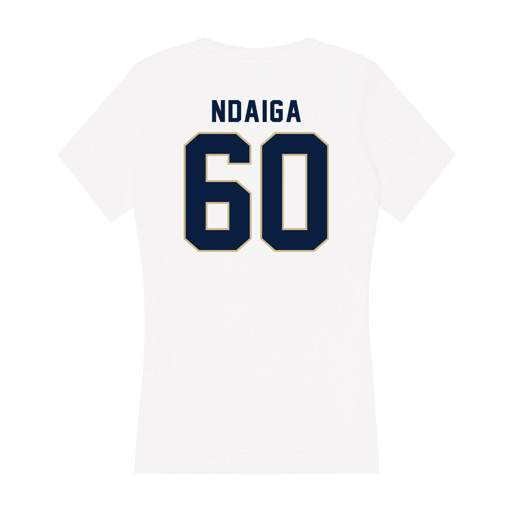 Akron - NCAA Football : Jeremiah Ndaiga - Women's V-Neck T-Shirt-1