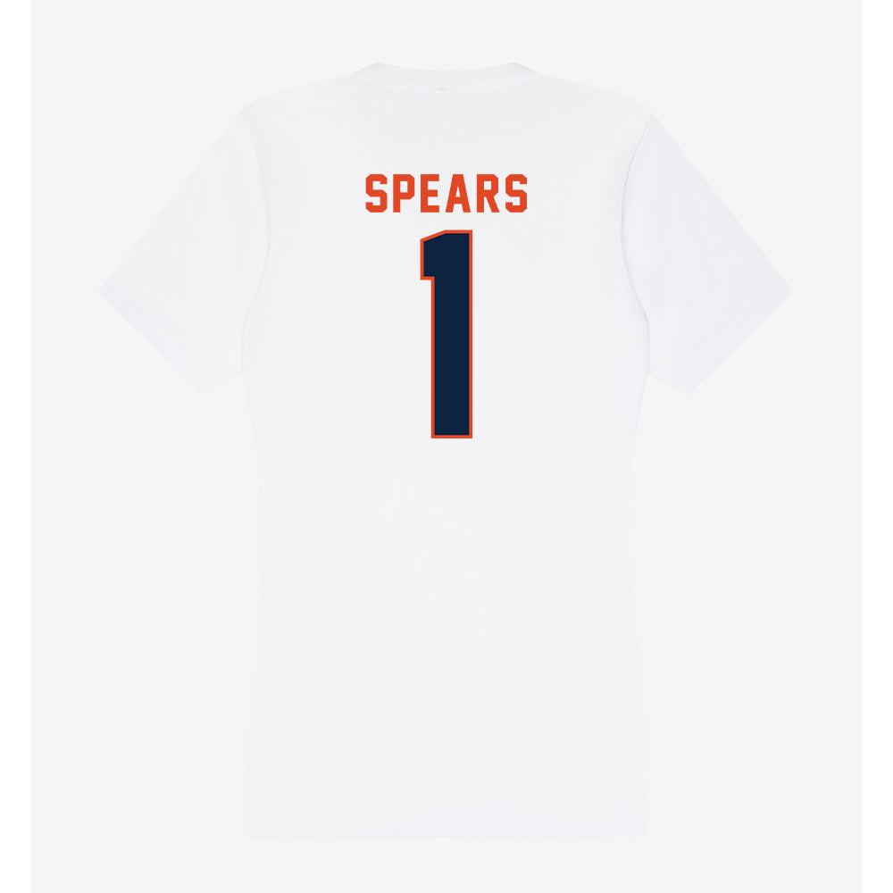 UTSA - NCAA Men's Basketball : Amir Spears - Women's V-Neck T-Shirt-1