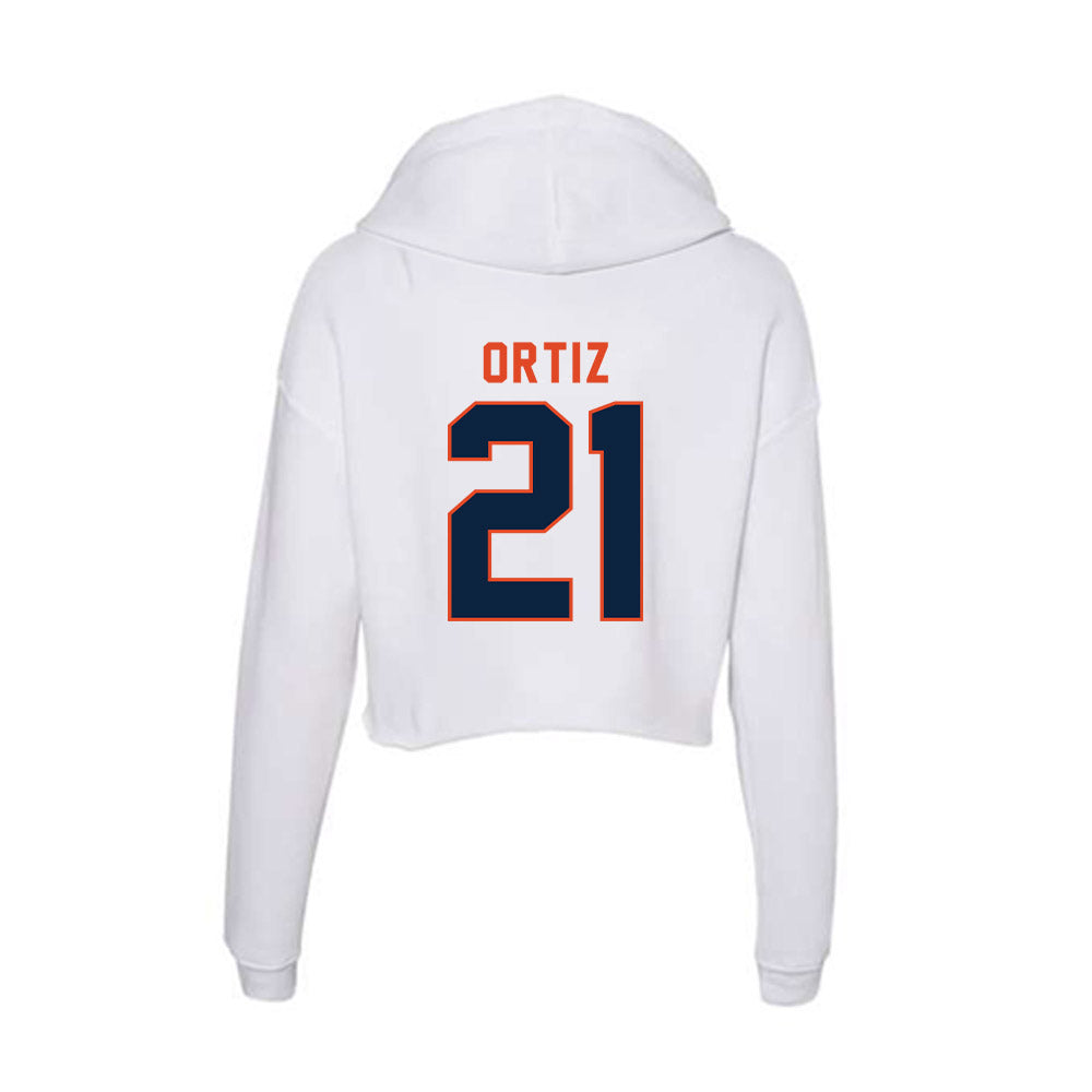 UTSA - NCAA Women's Volleyball : Valeria Ortiz - Women's Crop Fleece Hoodie-1