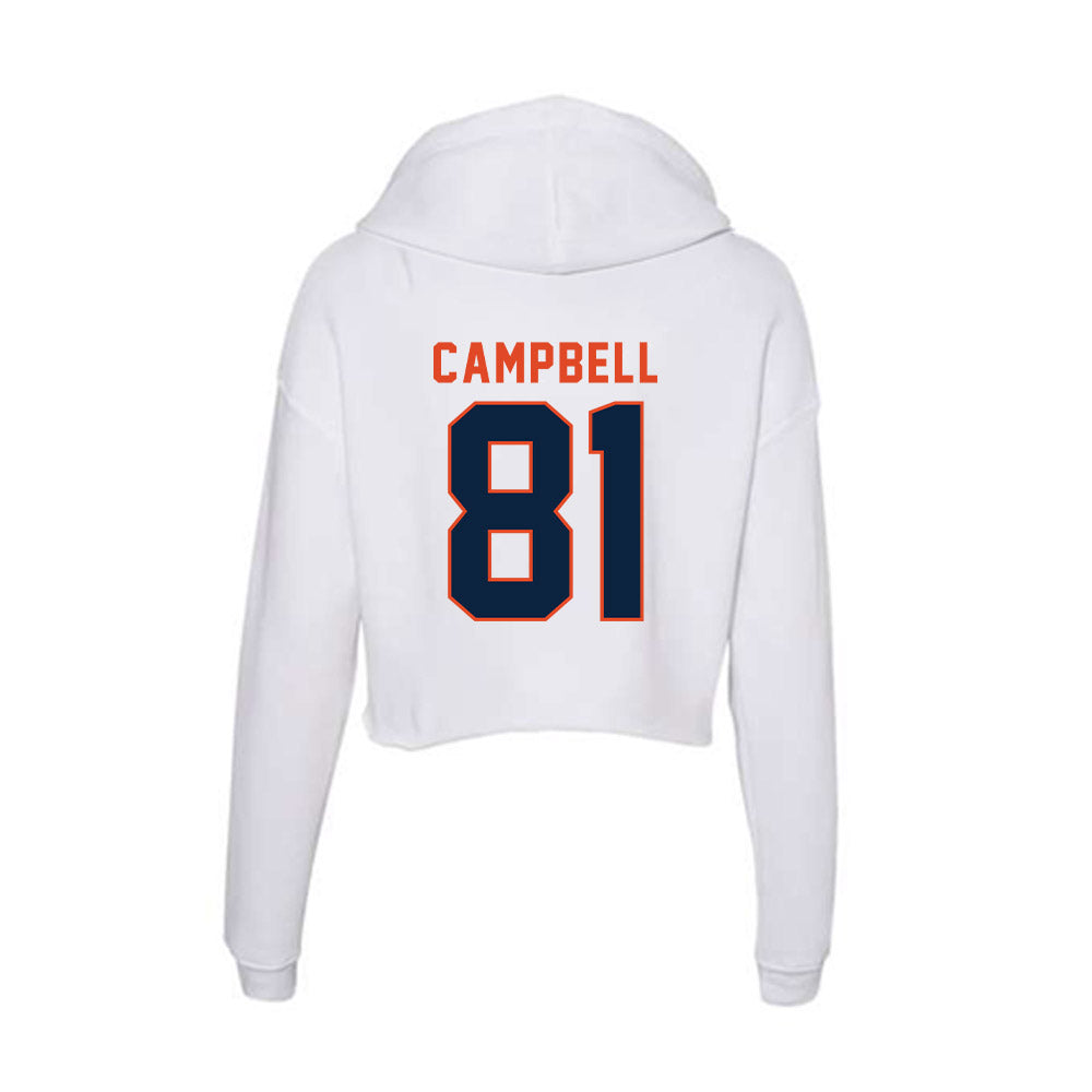 UTSA - NCAA Football : Miles Campbell - Women's Crop Fleece Hoodie-1
