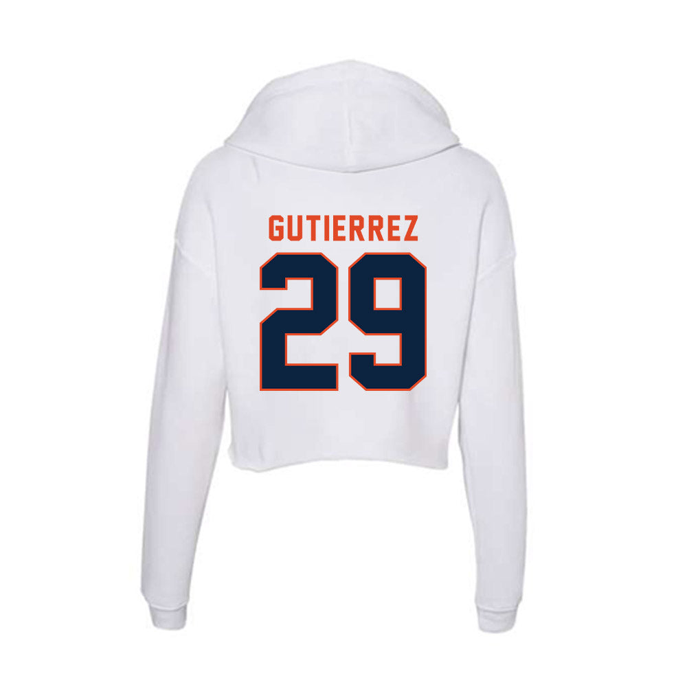 UTSA - NCAA Baseball : Christopher Gutierrez - Women's Crop Fleece Hoodie-1