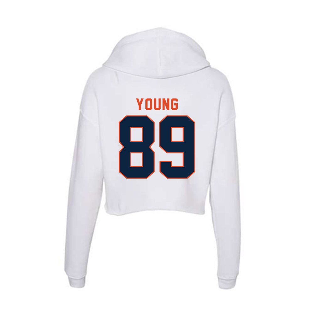 UTSA - NCAA Football : Brandon Young - Women's Crop Fleece Hoodie-1