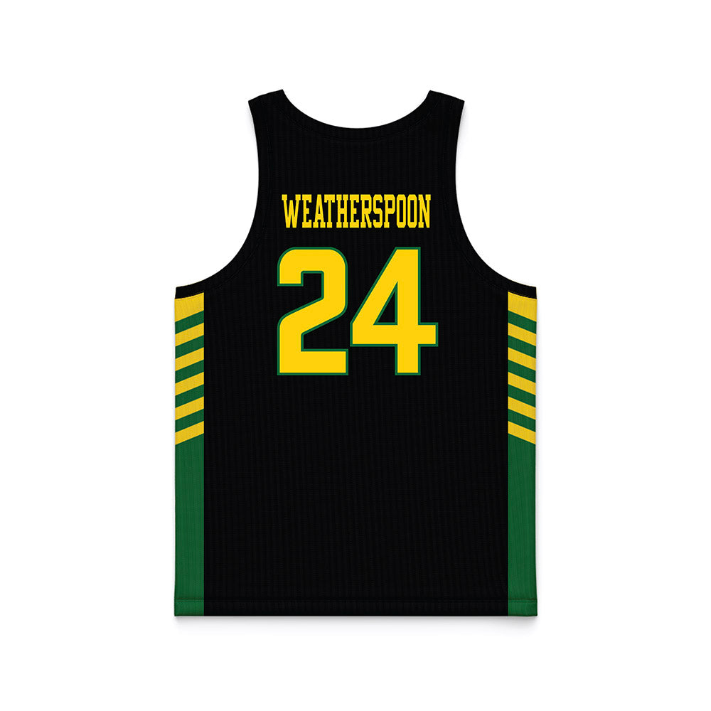 - NCAA Women's Basketball : Jeana Weatherspoon - Black Basketball Jersey-1