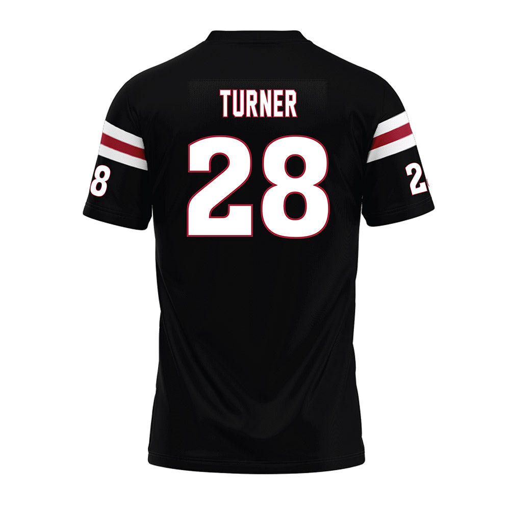 Lenoir Rhyne - NCAA Football : LJ Turner - Black Premium Football Jersey-1