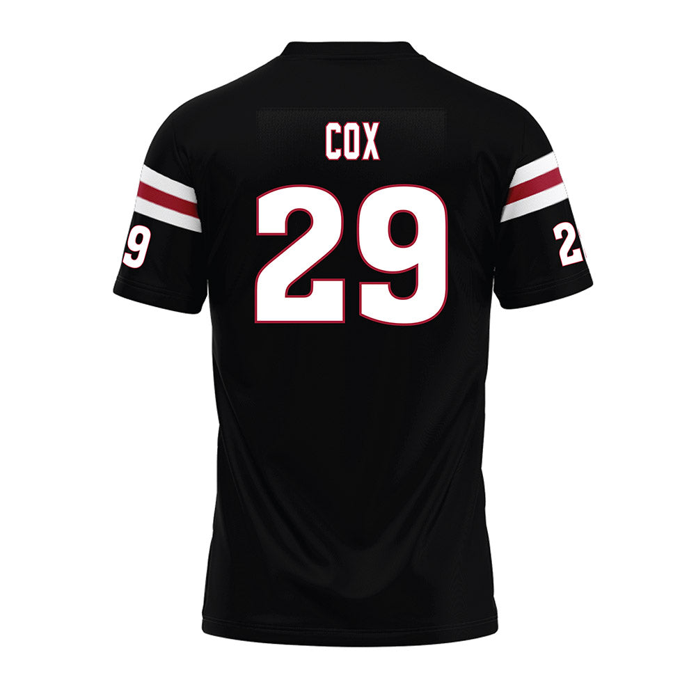 Lenoir Rhyne - NCAA Football : JCorey Cox - Black Premium Football Jersey-1
