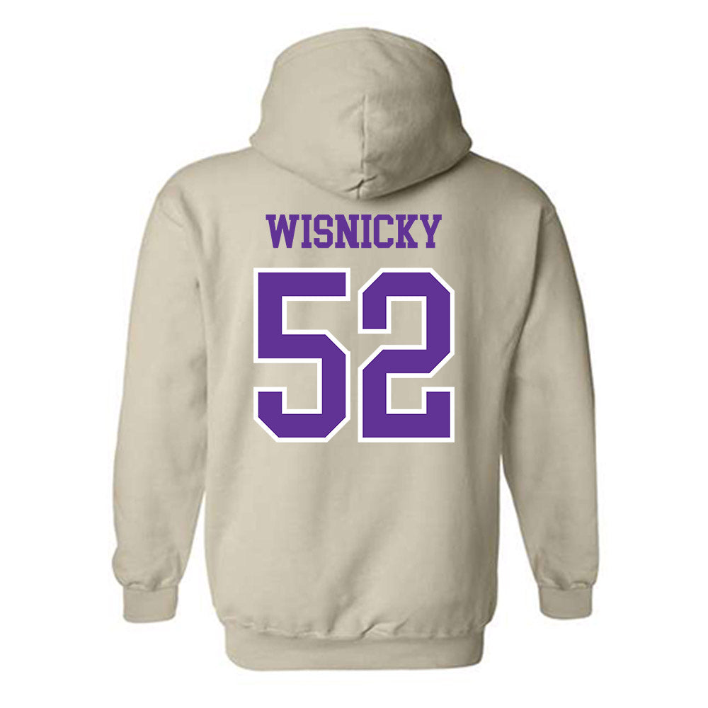 UWSP - NCAA Football : Jackson Wisnicky - Classic Shersey Hooded Sweatshirt-1