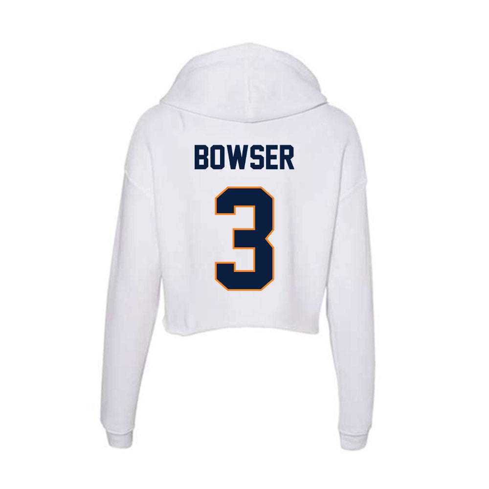 UTEP - NCAA Football : Shakaun Bowser - Women's Crop Fleece Hooded Sweatshirt-1