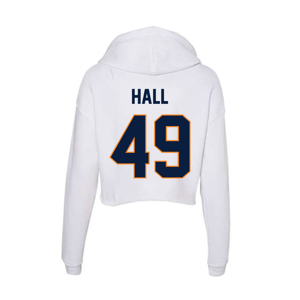 UTEP - NCAA Football : Ian Hall - Women's Crop Fleece Hoodie-1