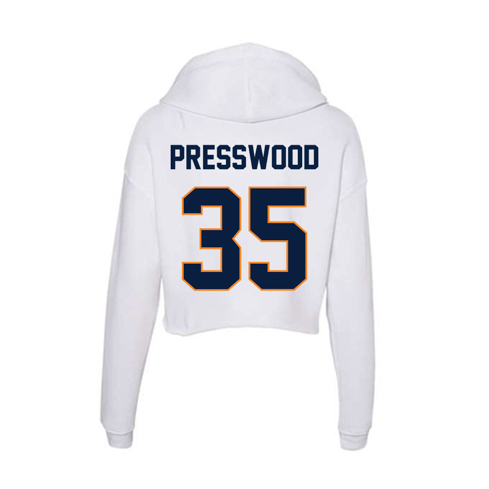 UTEP - NCAA Softball : Ryann Presswood - Women's Crop Fleece Hoodie-1