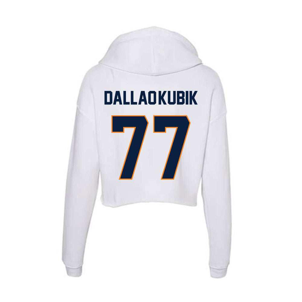 UTEP - NCAA Football : Wesley Dallao-Kubik - Women's Crop Fleece Hoodie-1