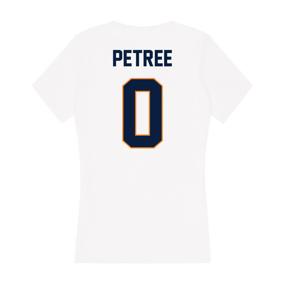 UTEP - NCAA Women's Basketball : Mahrianna Petree - Women's V-Neck T-Shirt-1