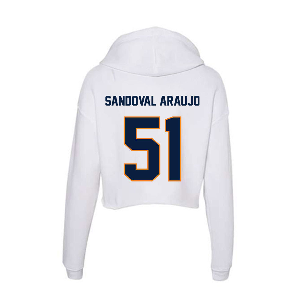 UTEP - NCAA Football : Eric Sandoval Araujo - Women's Crop Fleece Hoodie-1