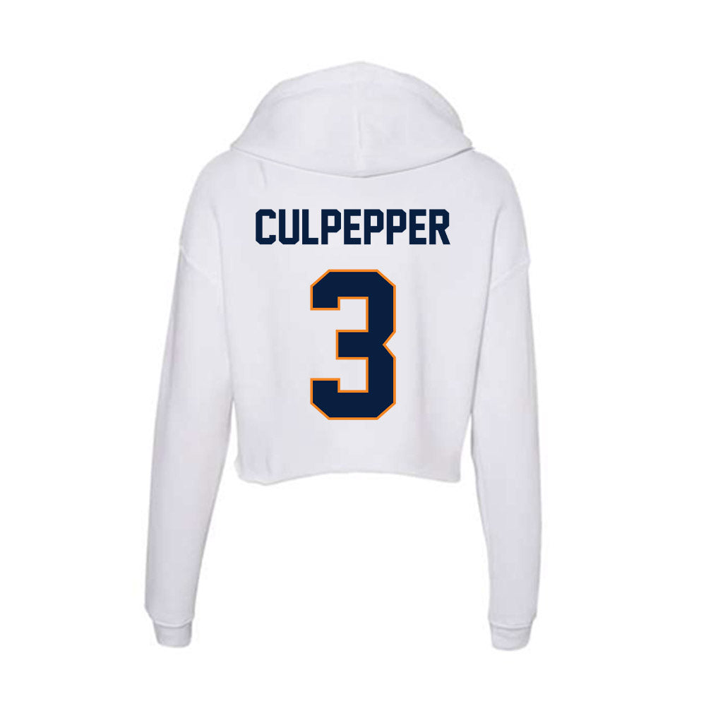 UTEP - Men's Basketball Legends : Randy Culpepper - Women's Crop Fleece Hoodie-1
