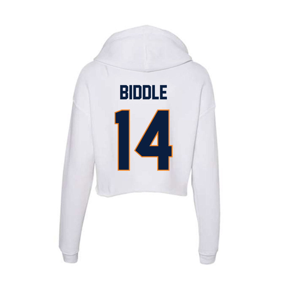 UTEP - NCAA Football : Chace Biddle - Women's Crop Fleece Hoodie-1