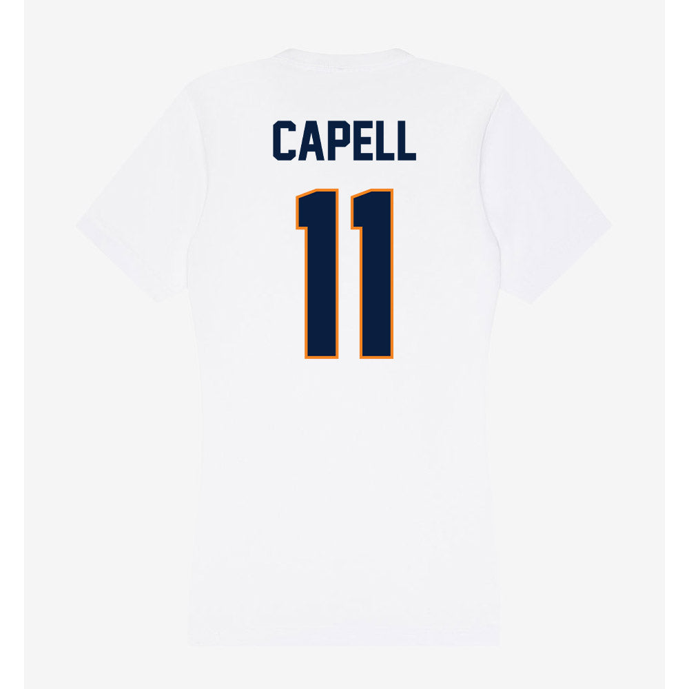 UTEP - NCAA Football : Royal Capell - Women's V-Neck T-Shirt-1