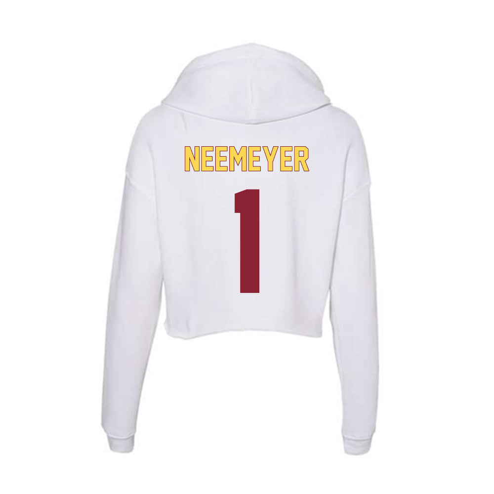 NSU - NCAA Women's Soccer : Ilee Neemeyer - Women's Crop Fleece Hoodie-1